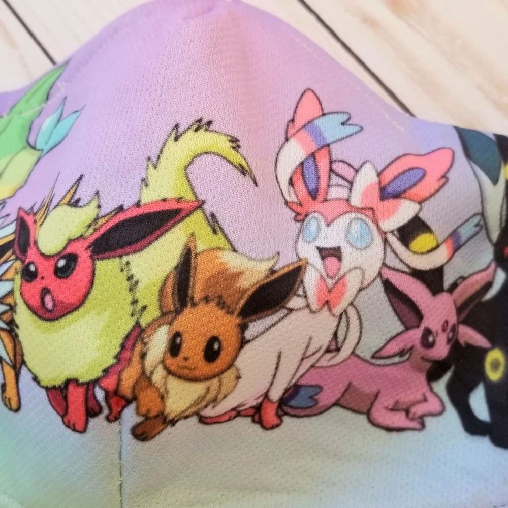 COPY - Pokemon eevee evolutions mask 3 layers 3D ears loops.
